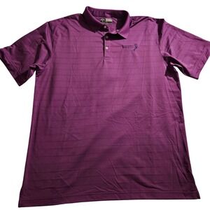 Callaway Golf Polo Shirt Mens Opti-Dri Moisture Wicking Purple Barefoot Golf XL